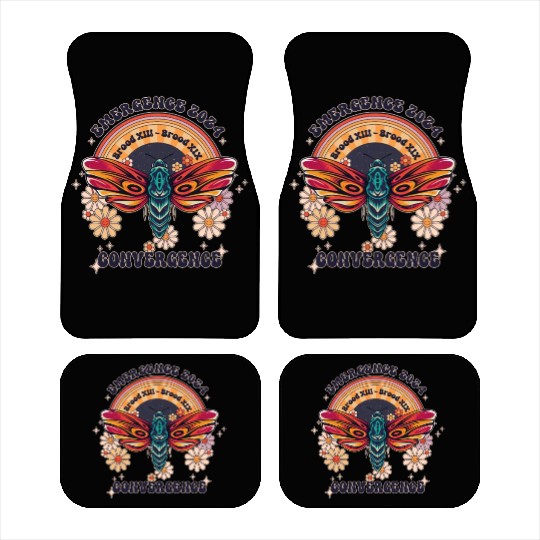 Retro Flying Insects Invasion Cicada Tour 2024 Car Mats
