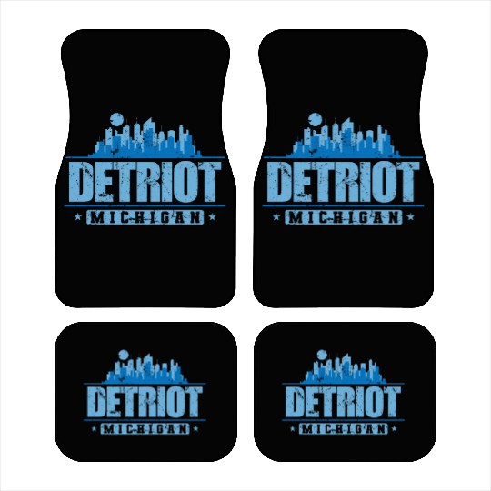 Detroit Michigan City in the USA Car Mats