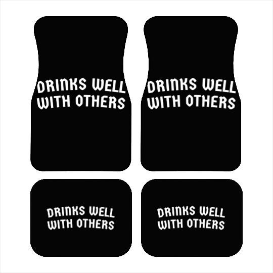 Drinks Well With Others St Patrick's Day Drinkers Car Mats