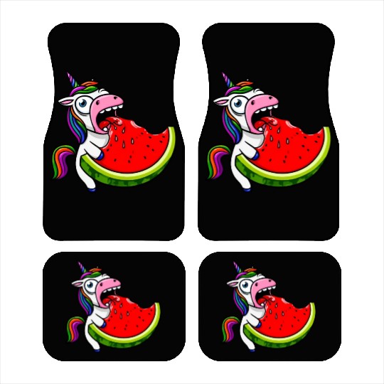 Unicorn Melon Sweet Comic Crazy Funny Quirky Car Mats