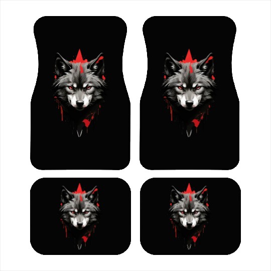 Three Wolf Moon Car Mats