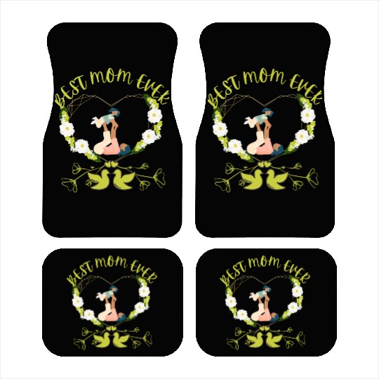 BEST MOM EVER MOTHER AND DAUGHTER DESIGN Car Mats
