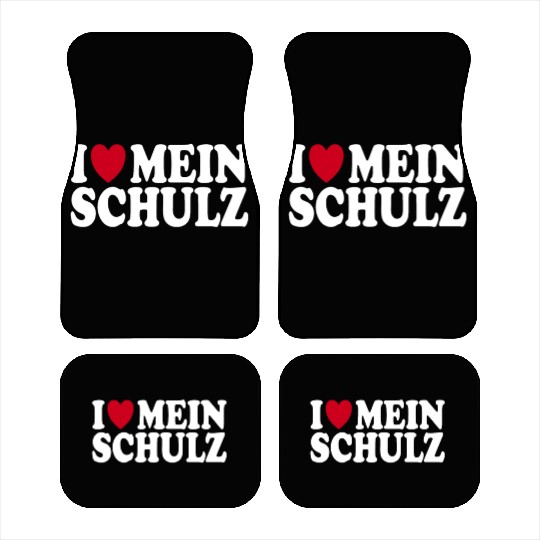 I Love My Schulz Heart Family Wedding Car Mats