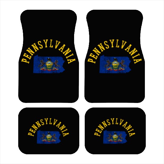 Embrace Your Roots with Pennsylvania Patriot Flag Car Mats