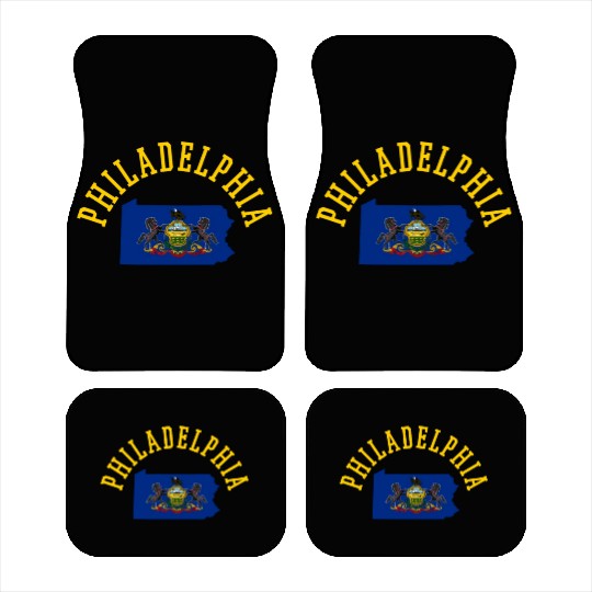 Philadelphia Patriot Usa Flag Design - Embrace Car Mats