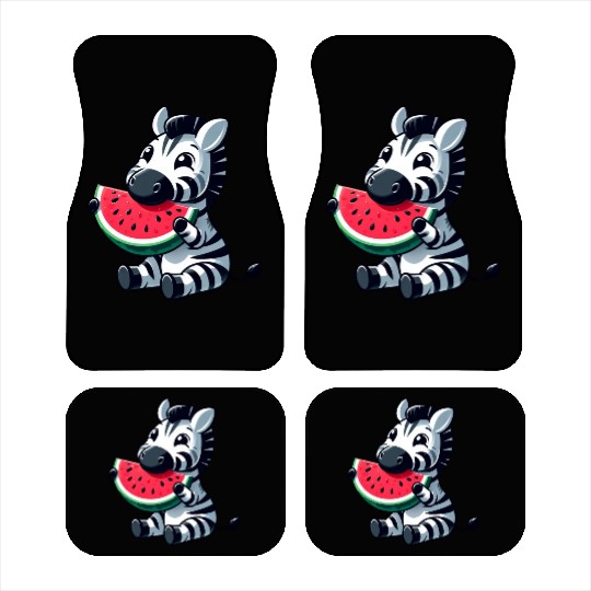 Zebra melon watermelon fruit fruity Car Mats