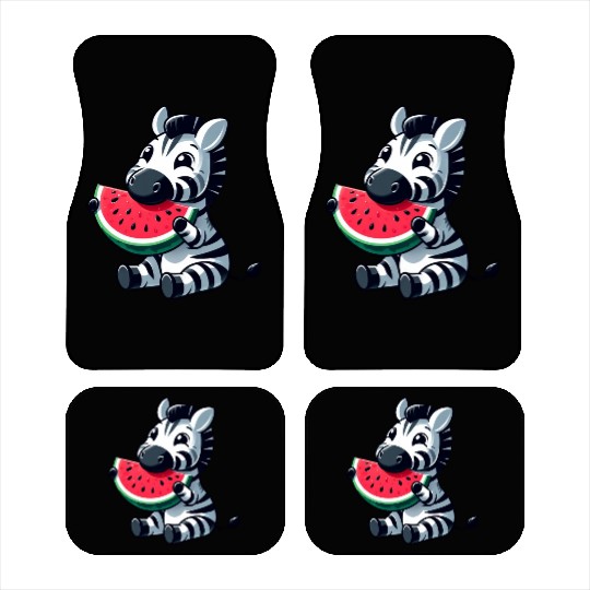 Zebra melon watermelon fruit fruity Car Mats