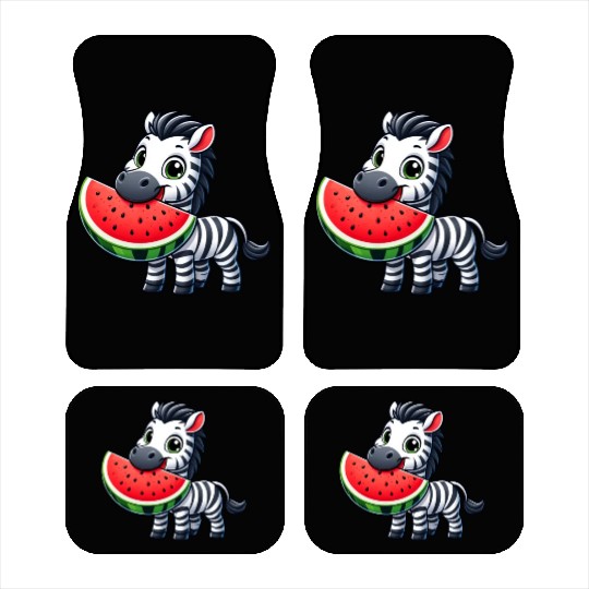 Zebra melon watermelon fruit fruity Car Mats