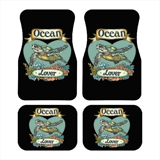 Ocean Lover Sea Turtle Car Mats