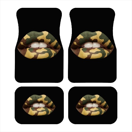 Camo Lips Car Mats