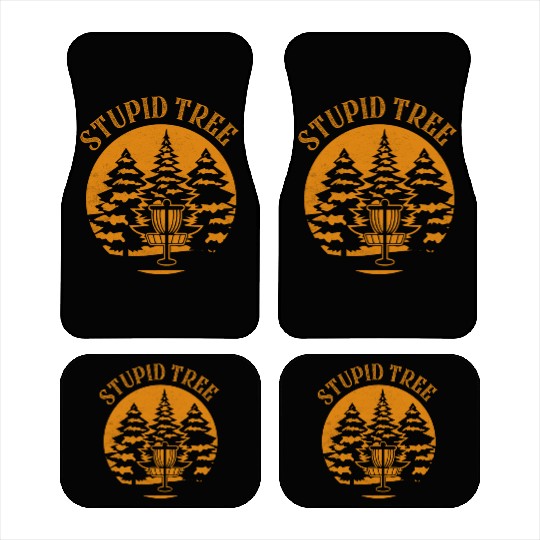 Stupid Tree Disc Golf Frisbee Car Mats