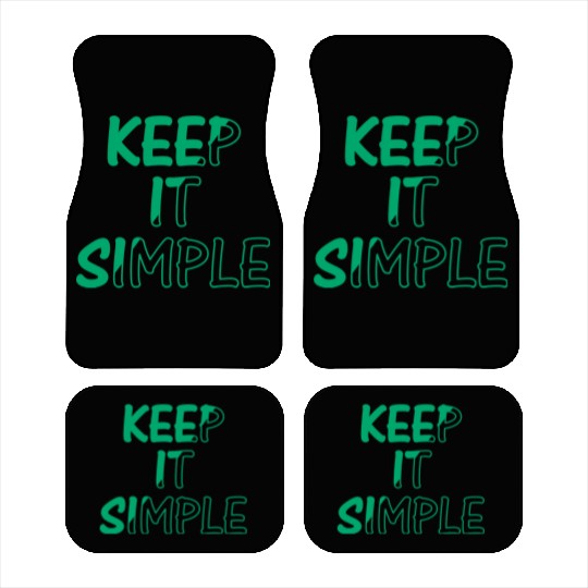 keep it simple Car Mats