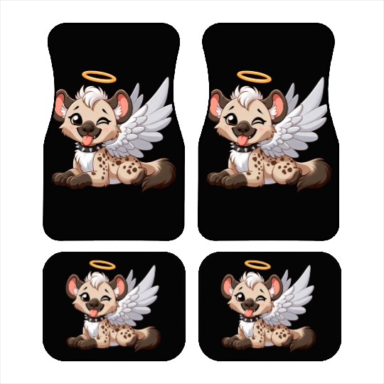 Hyena angel wings halo fantasy Car Mats