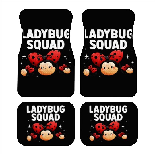 Cute Ladybug Squad Art Insect Ladybug Lover Car Mats
