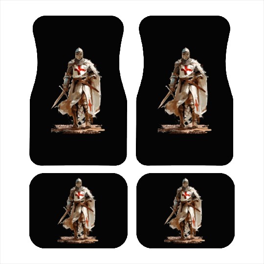 German crusader - Knight templar - Child of God Car Mats