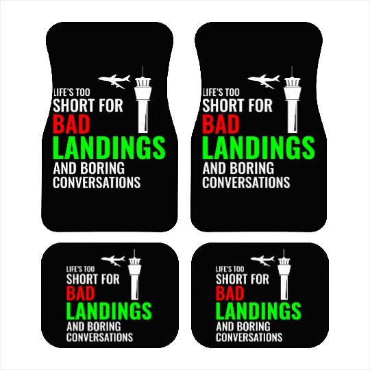Air Traffic Controller ATC Aviation Humor Airplane Car Mats