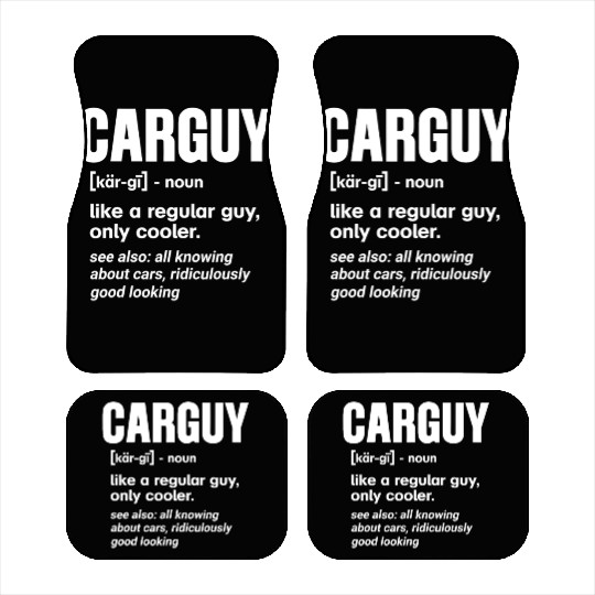 Car Guy Definition Funny Mechanic Auto Racing Gift Car Mats