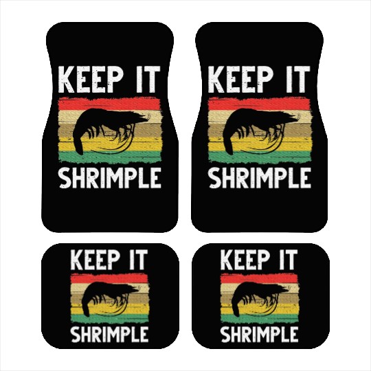 Shrimp Cool Fishing Prawn Lover Car Mats