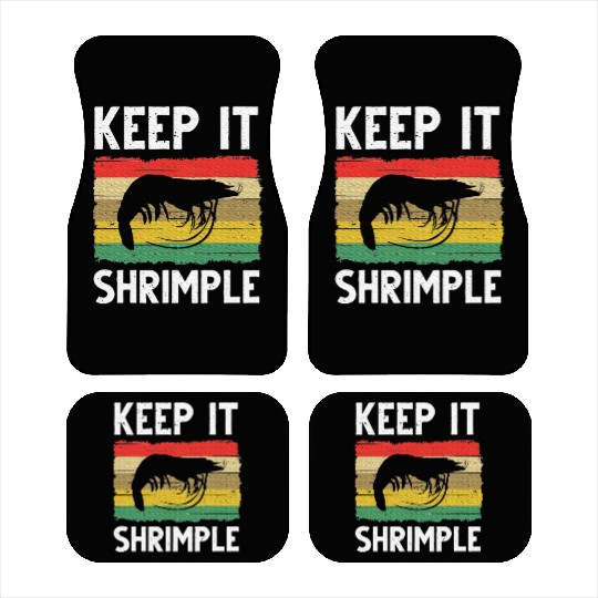 Shrimp Cool Fishing Prawn Lover Car Mats