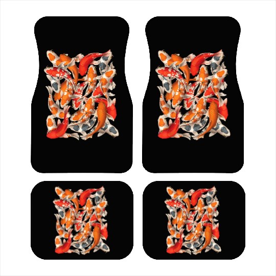 Japanese Asian Koi Fish Carp Nishikigoi Fish Art T Car Mats