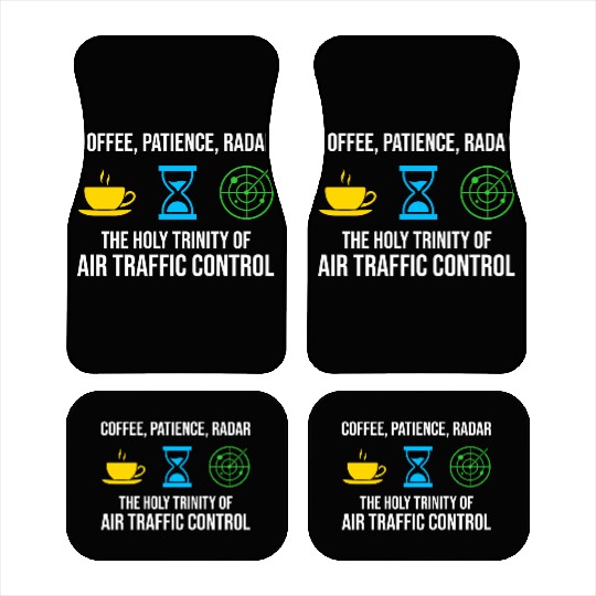 Air Traffic Controller Coffee ATC Aviation Humor Car Mats