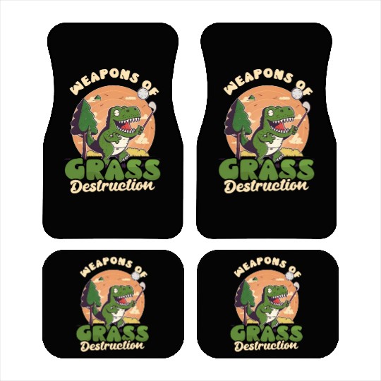 Golfing Weapons Of Grass Destruction Car Mats