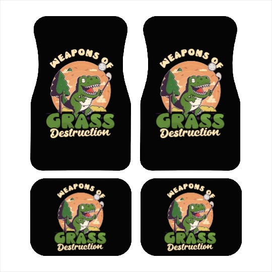 Golfing Weapons Of Grass Destruction Car Mats