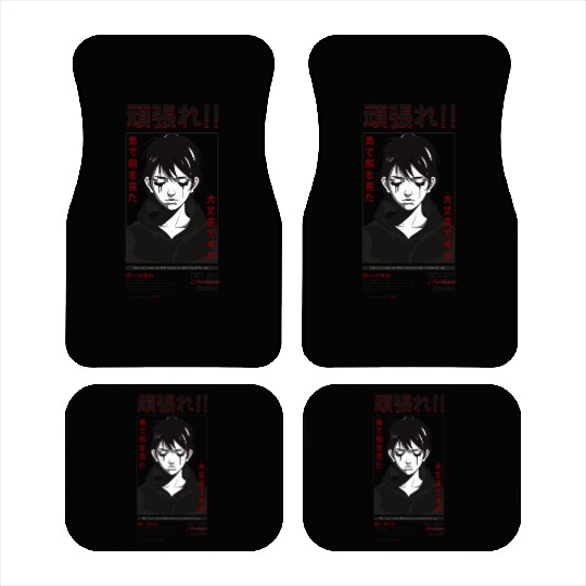 Anime Crying Face Streetwear Design Car Mats