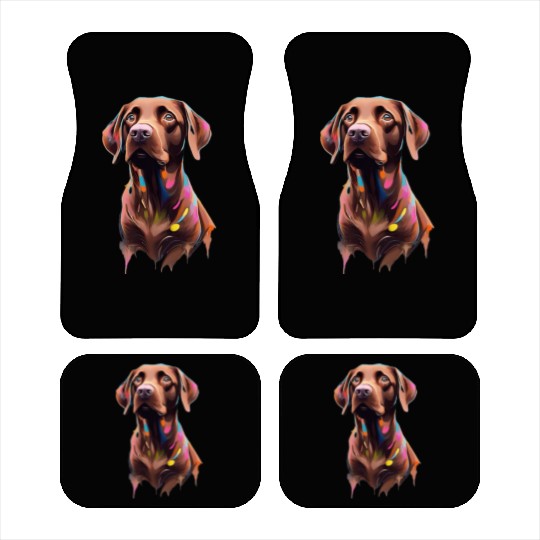 "Beau" Chocolate Labrador Retriever, Dog, Puppy Car Mats