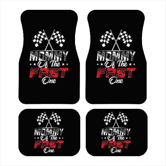 Mommy Of The Fast One First Birthday Racing Car Car Mats