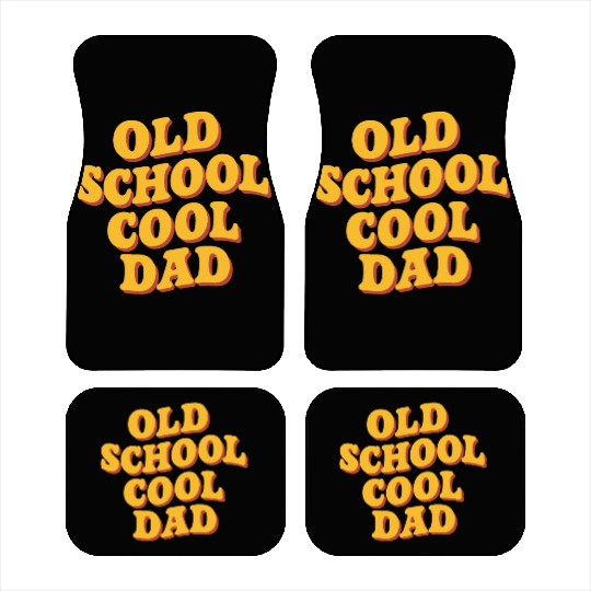 Old School Cool Dad Retro Vibe Car Mats