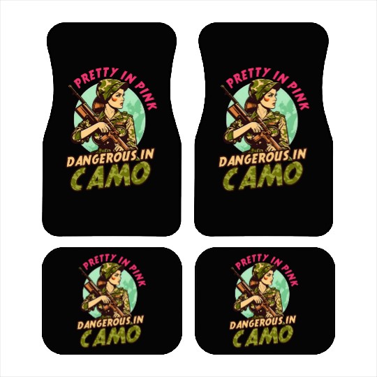 Hunter Pretty In Pink Dangerous Camo Car Mats