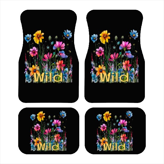 Wild Flowers Car Mats