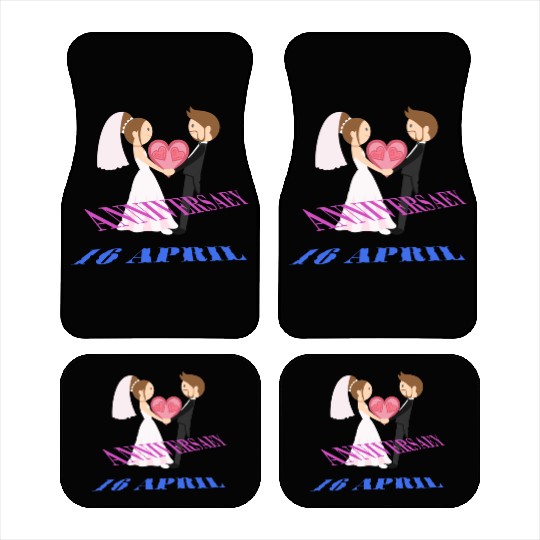 Our wedding anniversary 16 April Car Mats