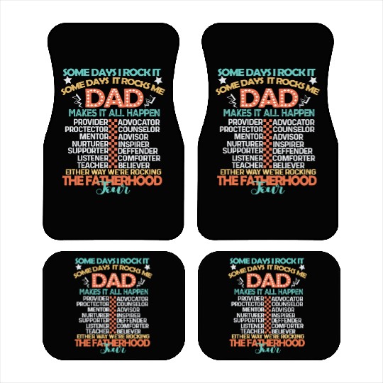 the fatherhood tour , father's day gifts ideas Car Mats