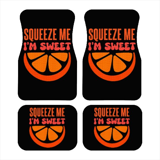 Citrus Fruit Lover Fruit Orange Car Mats