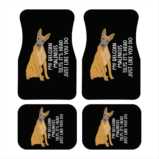 Funny Belgian Malinois Dog Breed Car Mats