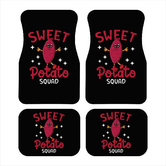 Kawaii Potato Lovers Vegetarian Sweet Potato Car Mats