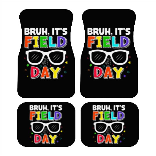 Bruh It's Field Day for Teacher Boys Car Mats