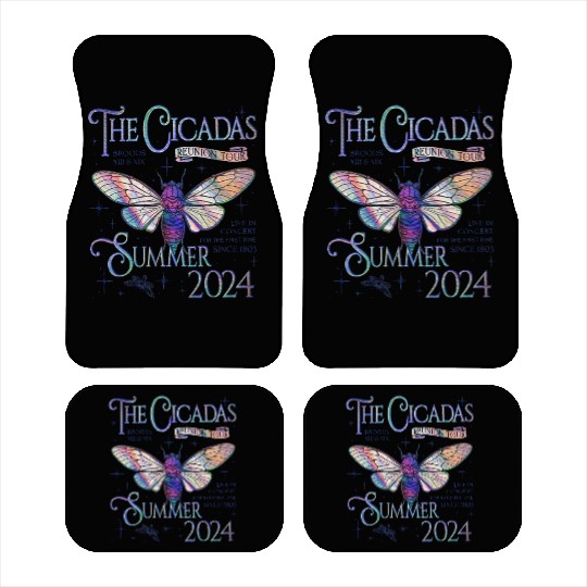 Cicada Nature Lover The Cicadas Reunion Tour Car Mats