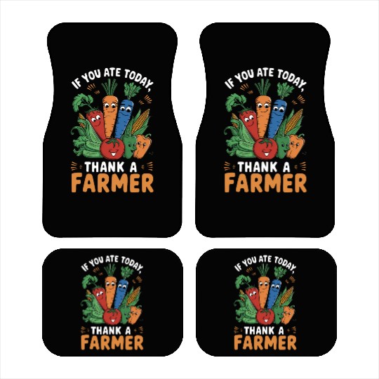 Farmers Market Farmer Agriculture Farming Food Car Mats