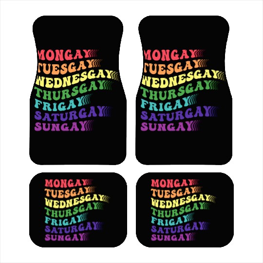 Be You LGBTQ Gay Lesbian Bi Trans Pride Colorful Car Mats