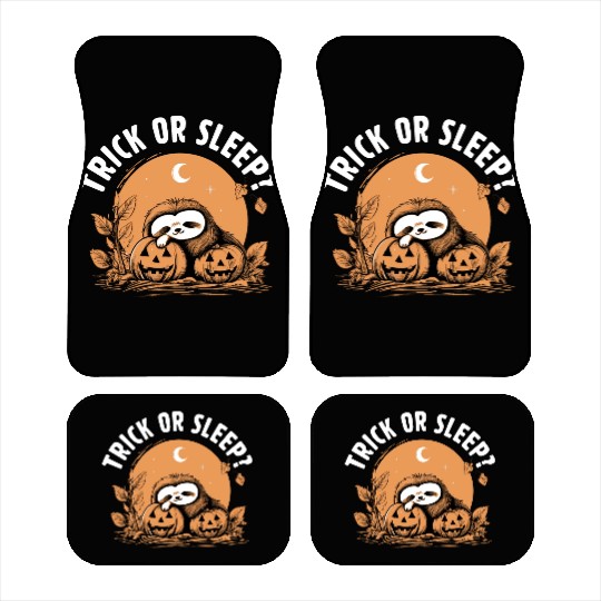 Trick Or Sleep Sloth Halloween Car Mats