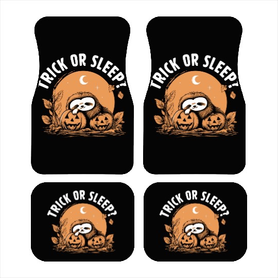 Trick Or Sleep Sloth Halloween Car Mats