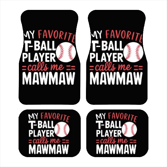 Baseball Grandma Grandmother Grandparents Day Car Mats