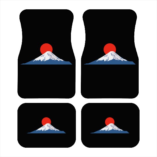 Japanese dawn on Mount Fuji Car Mats
