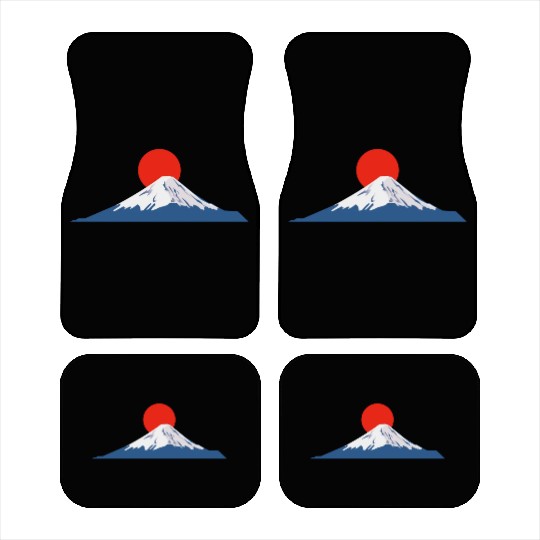 Japanese dawn on Mount Fuji Car Mats