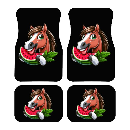 Horses Horse Lover Farmer Melon Summer Car Mats