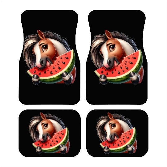 Horses Horse Lover Farmer Melon Summer Car Mats