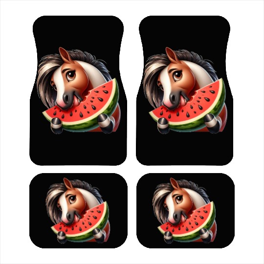 Horses Horse Lover Farmer Melon Summer Car Mats